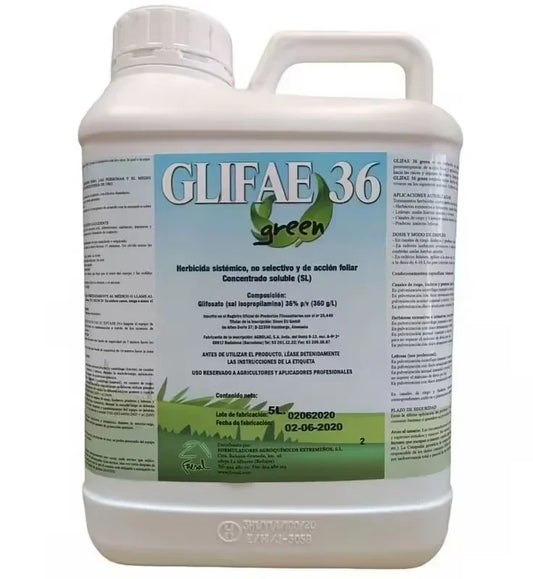 Désherbant GLIFAE 5L Herbicide Glyphosate Profesionnel